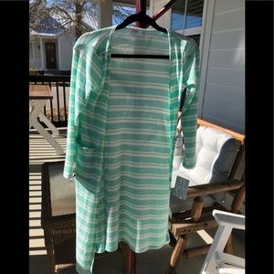 NWT Sea-foam Green and White Sariah